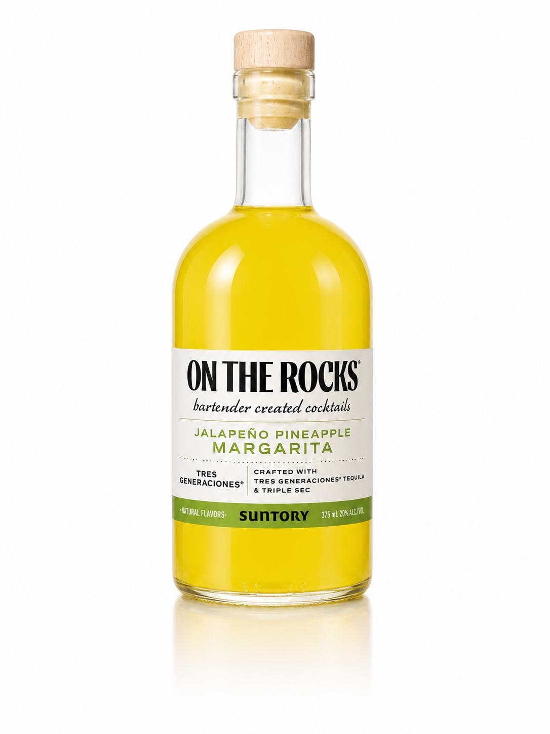 On The Rocks Jalapeño Pineapple Margarita - Tres Generaciones 375mL