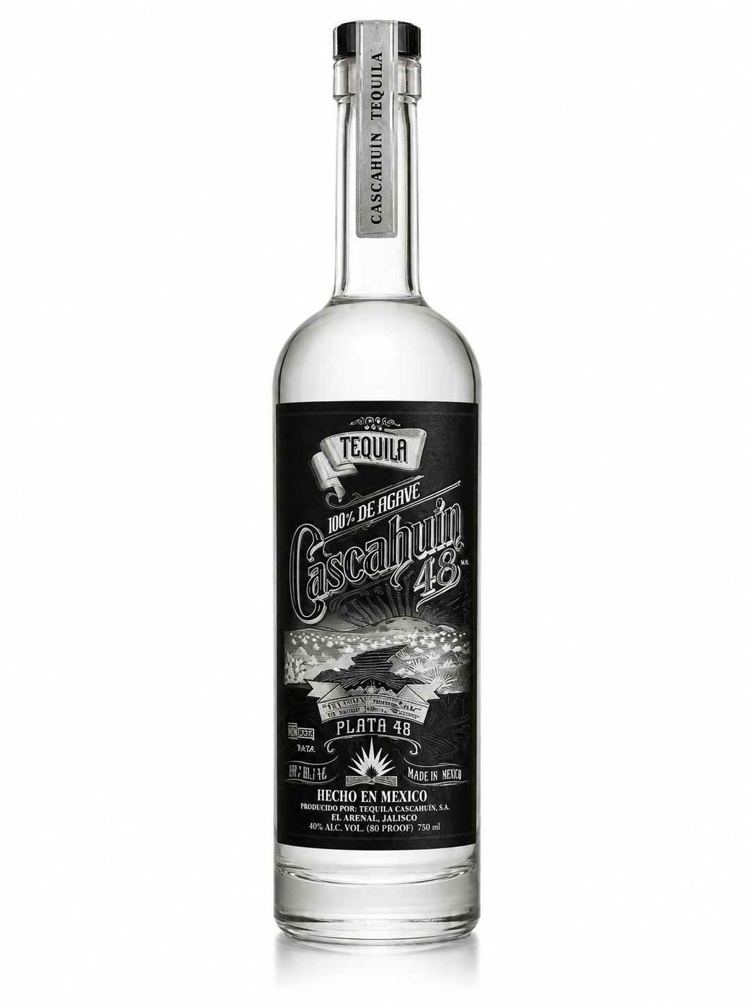 Cascahuin Plata 48 Tequila 750ml