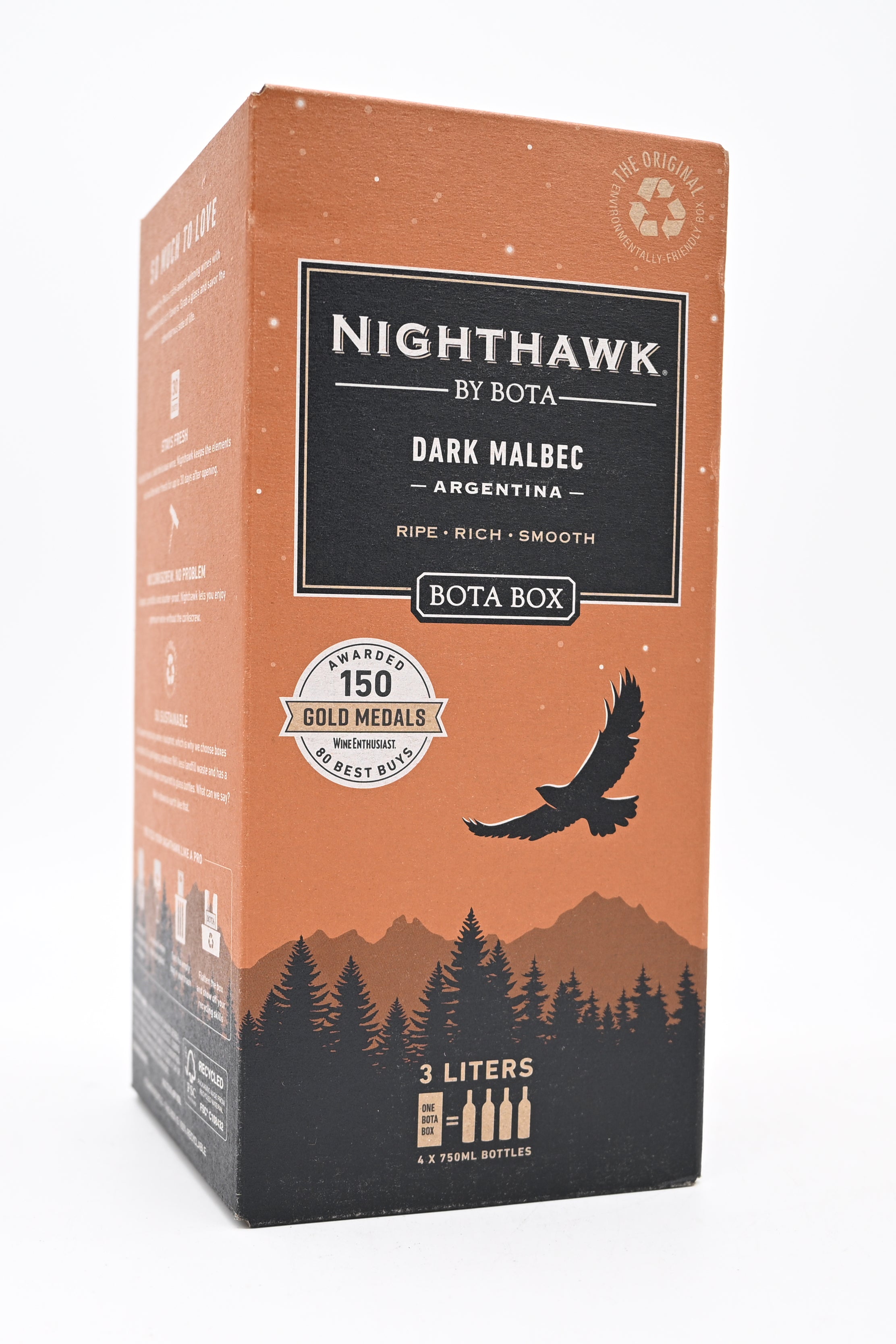 Bota Box Nighthawk Black Dark Malbec (3L Box)