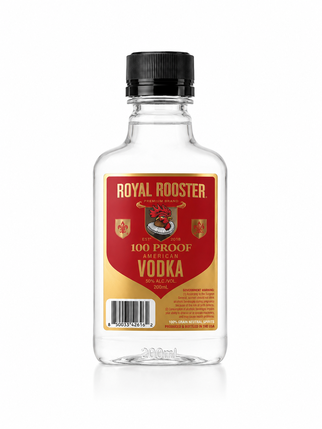 Royal Rooster 100pf Vodka 200ml