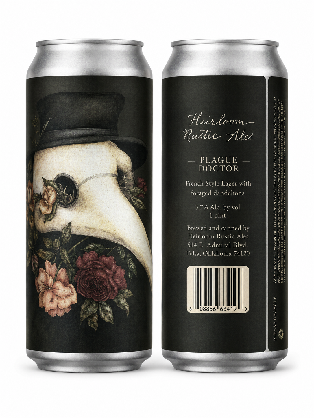 Heirloom “Plague Doctor” Petite Lager with Foraged Dandelions 4pk