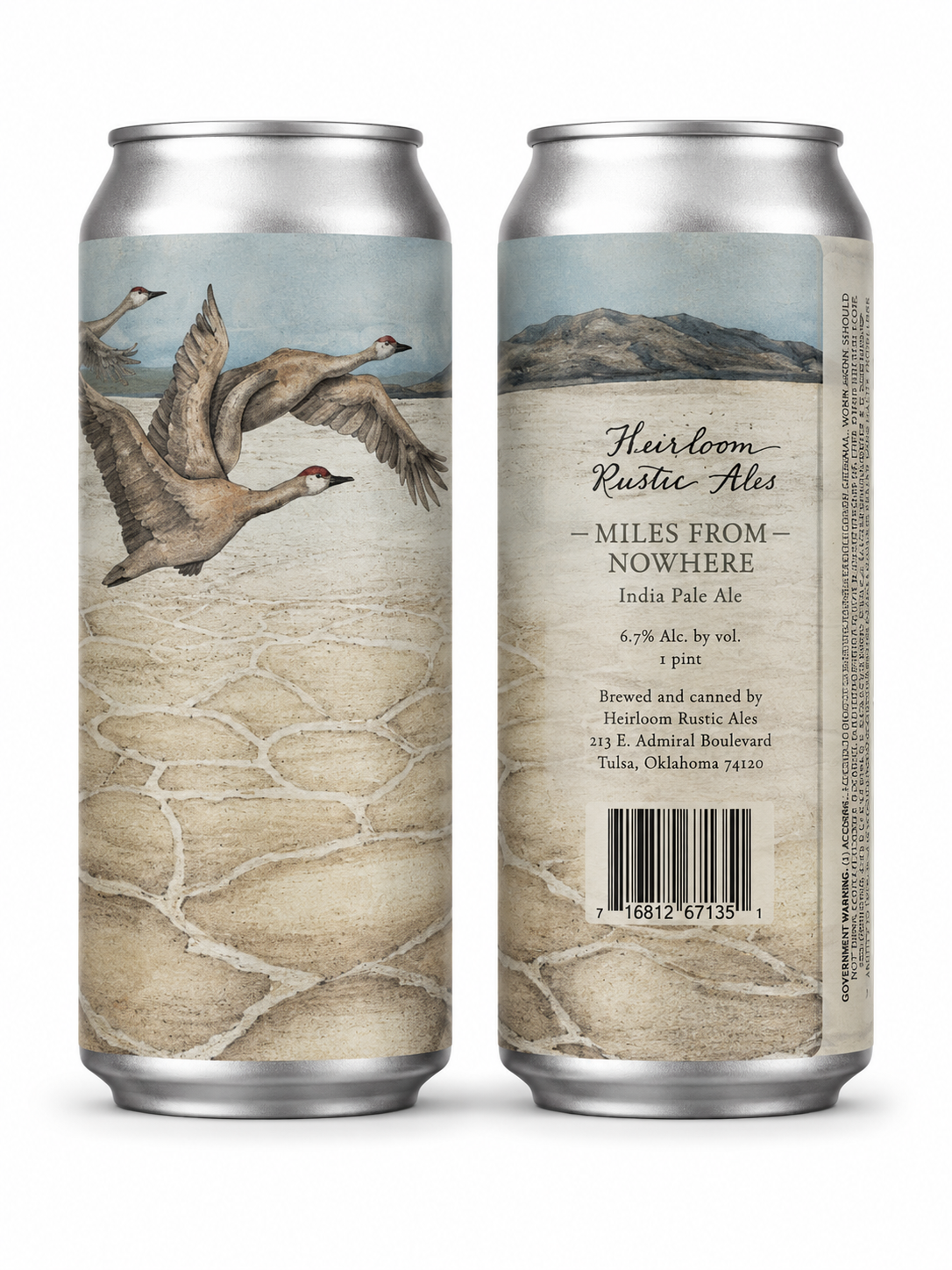 Heirloom ‘Miles From Nowhere” IPA 4pk