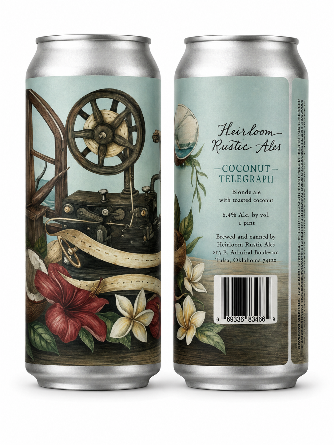 Heirloom Coconut Telegraph Blond Ale W/ Toasted Coconut