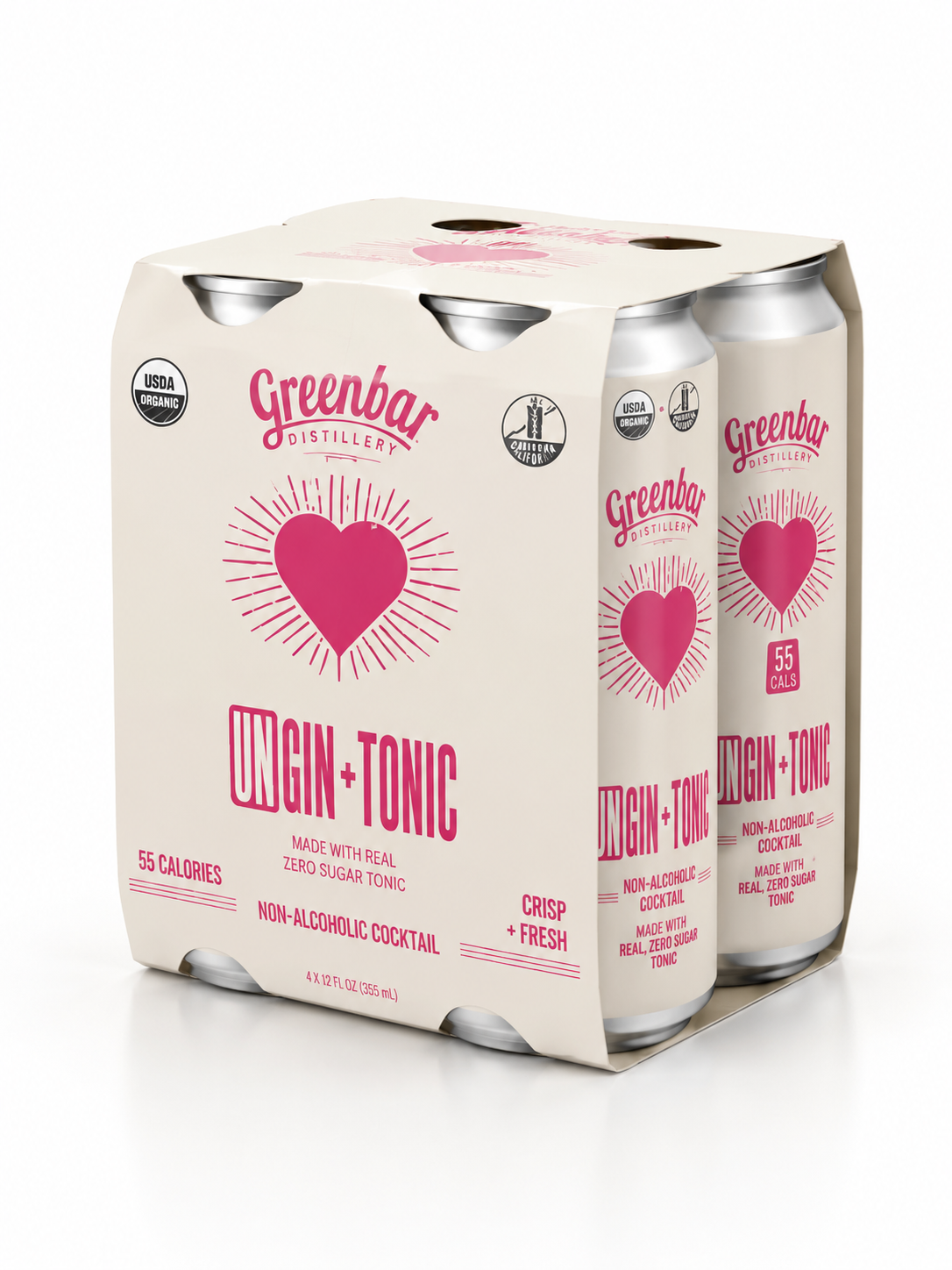 Greenbar Organic UnGin and Tonic 4pk