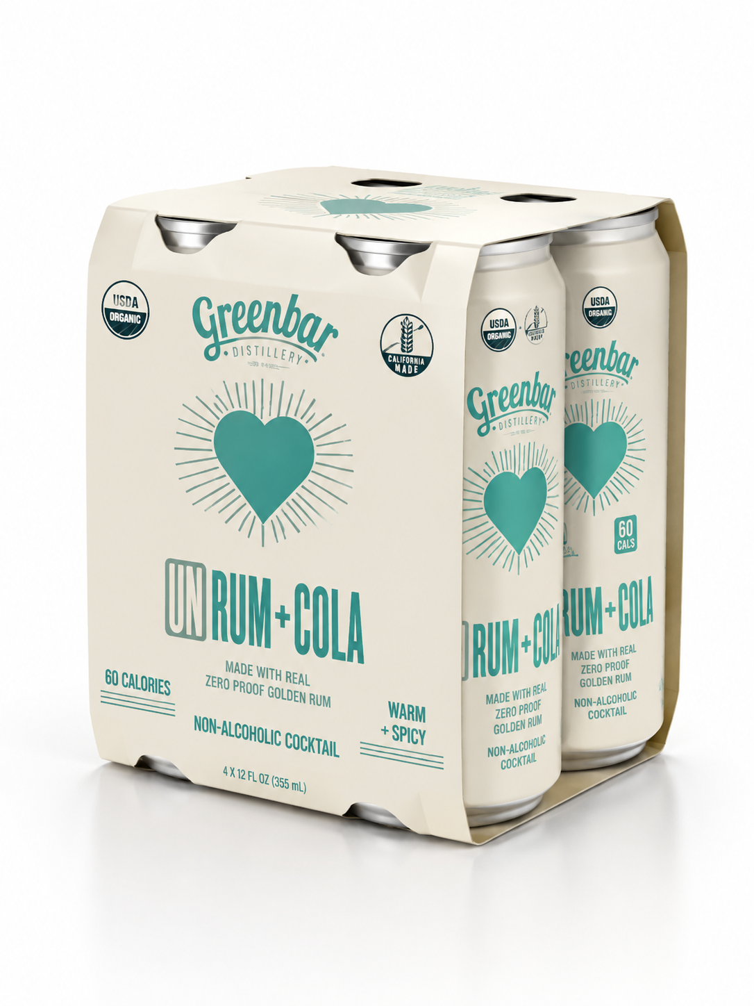 Greenbar Organic UnRum and Coke 4pk