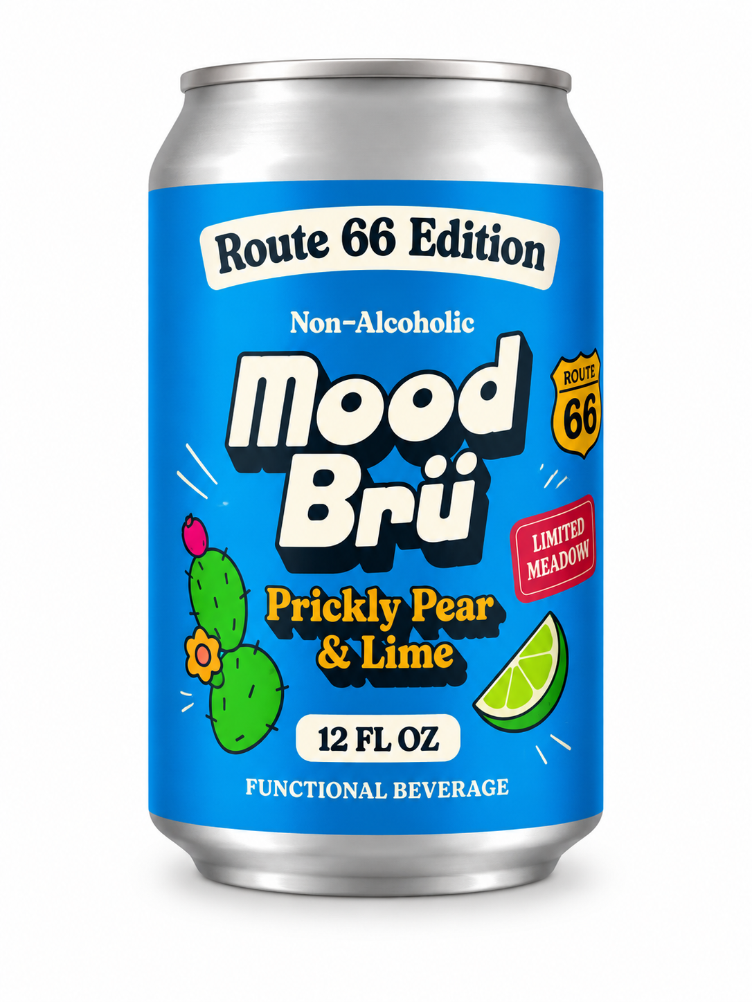 Mood Bru Prickly Pear and Lime 12oz Can