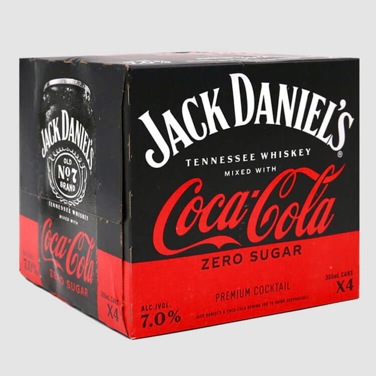 Jack Daniel's - Whiskey & Coke Zero 4-pack