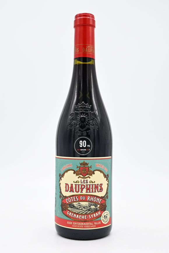 Les Dauphins Côtes du Rhône Rouge Grenache-Syrah
