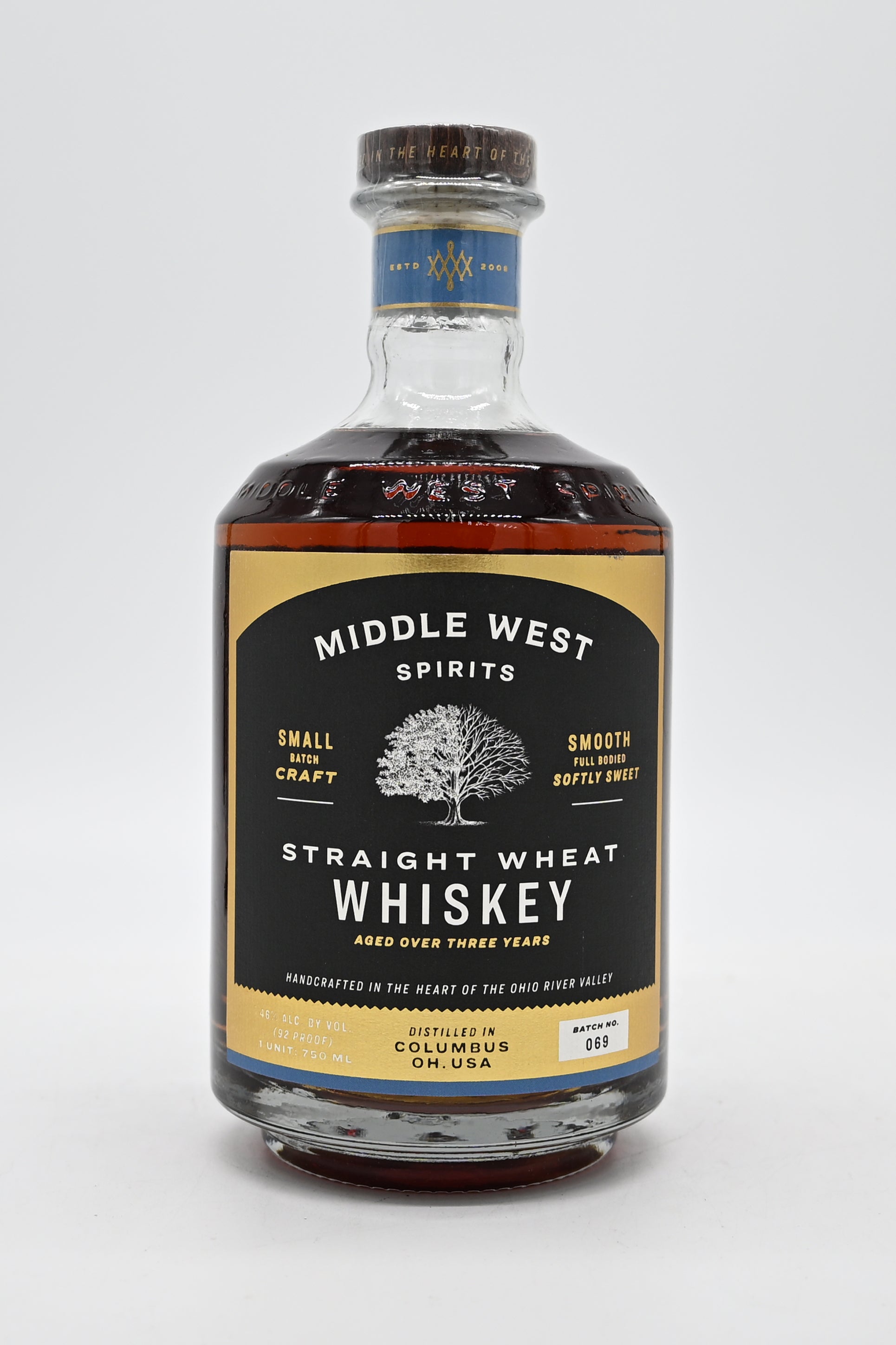 Middle West Straight Wheat Whiskey 750mL