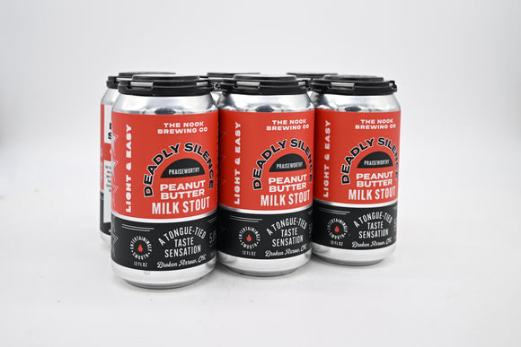 Nook Brewing Deadly Silence Peanutbutter Milk Stout 6-pack