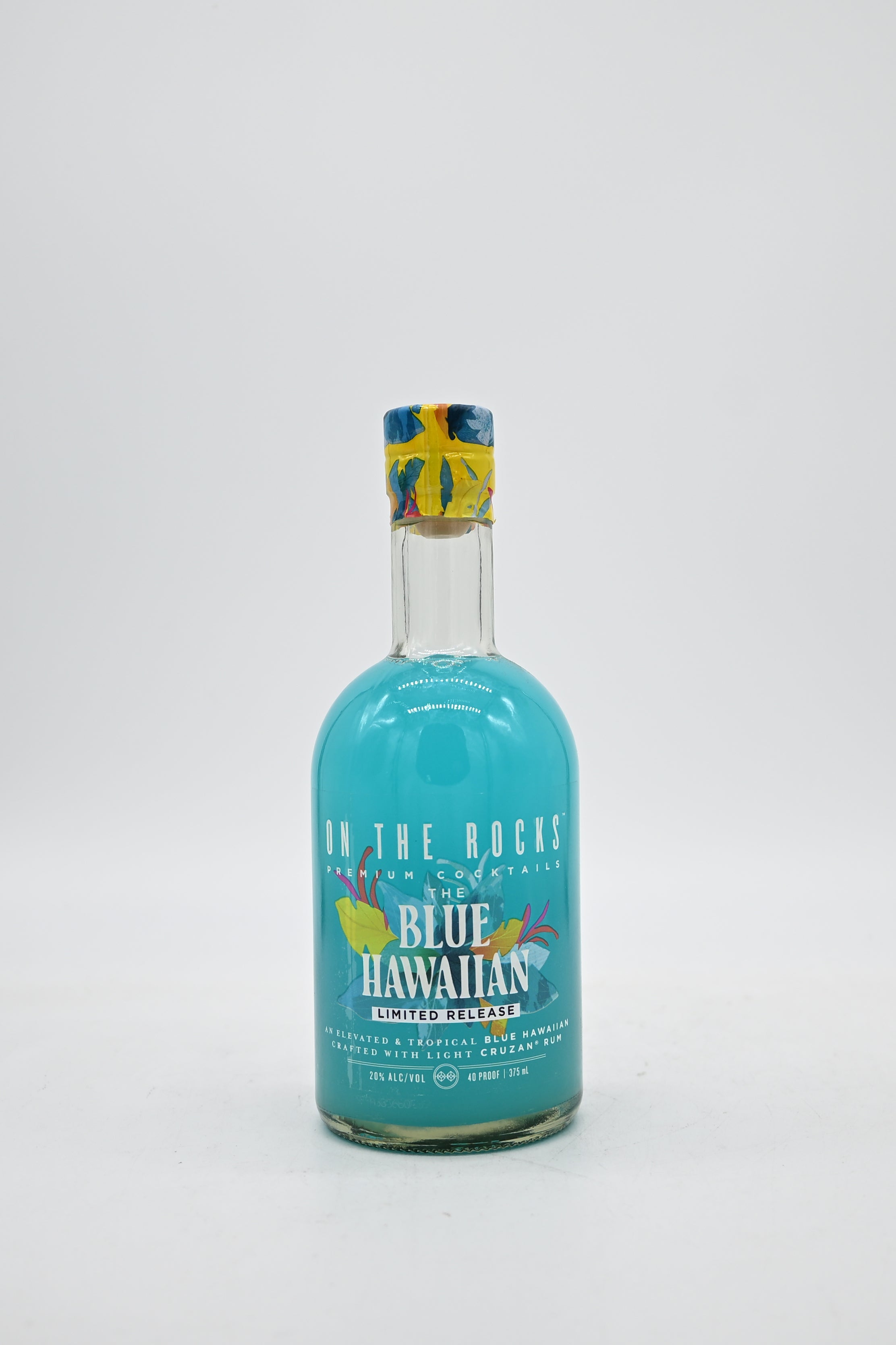 On The Rocks Blue Hawaiian - Light Cruzan Rum 375mL