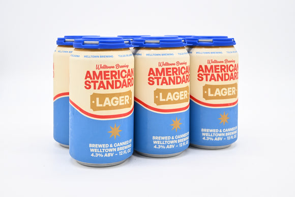 Welltown Brewing American Standard Lager 6-pack
